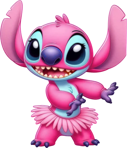 Pink Stitch sticker 1