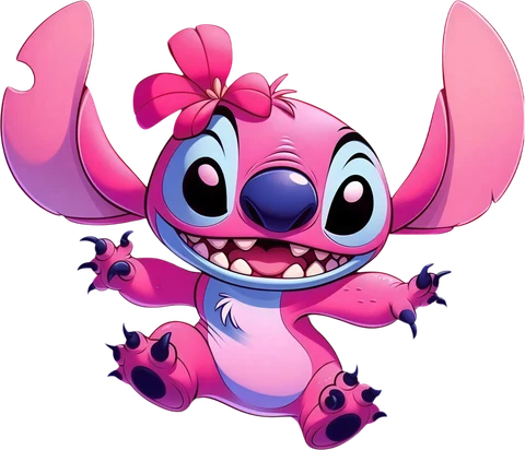 Pink Stitch sticker 2