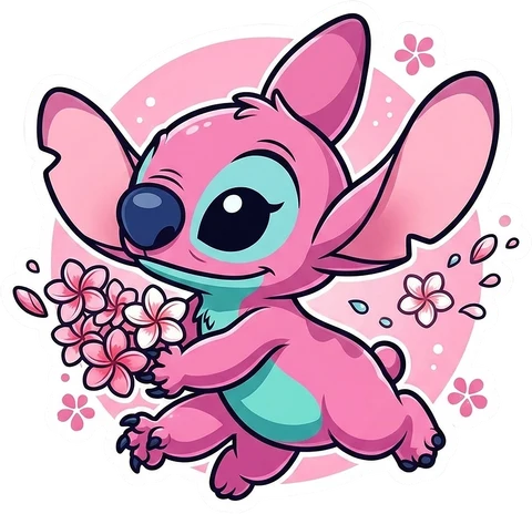 Pink Stitch sticker 5