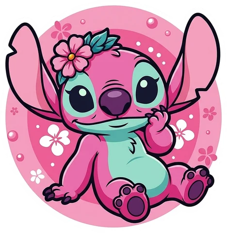 Pink Stitch sticker 10