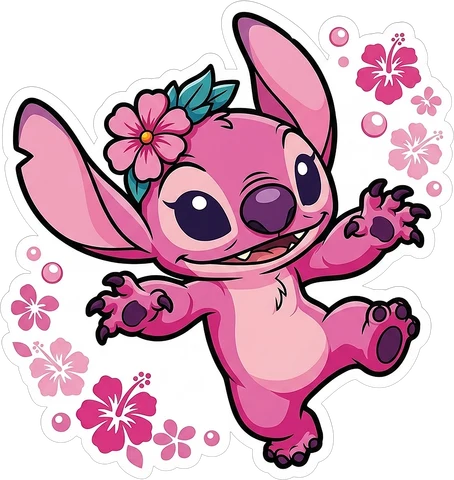 Pink Stitch sticker 12
